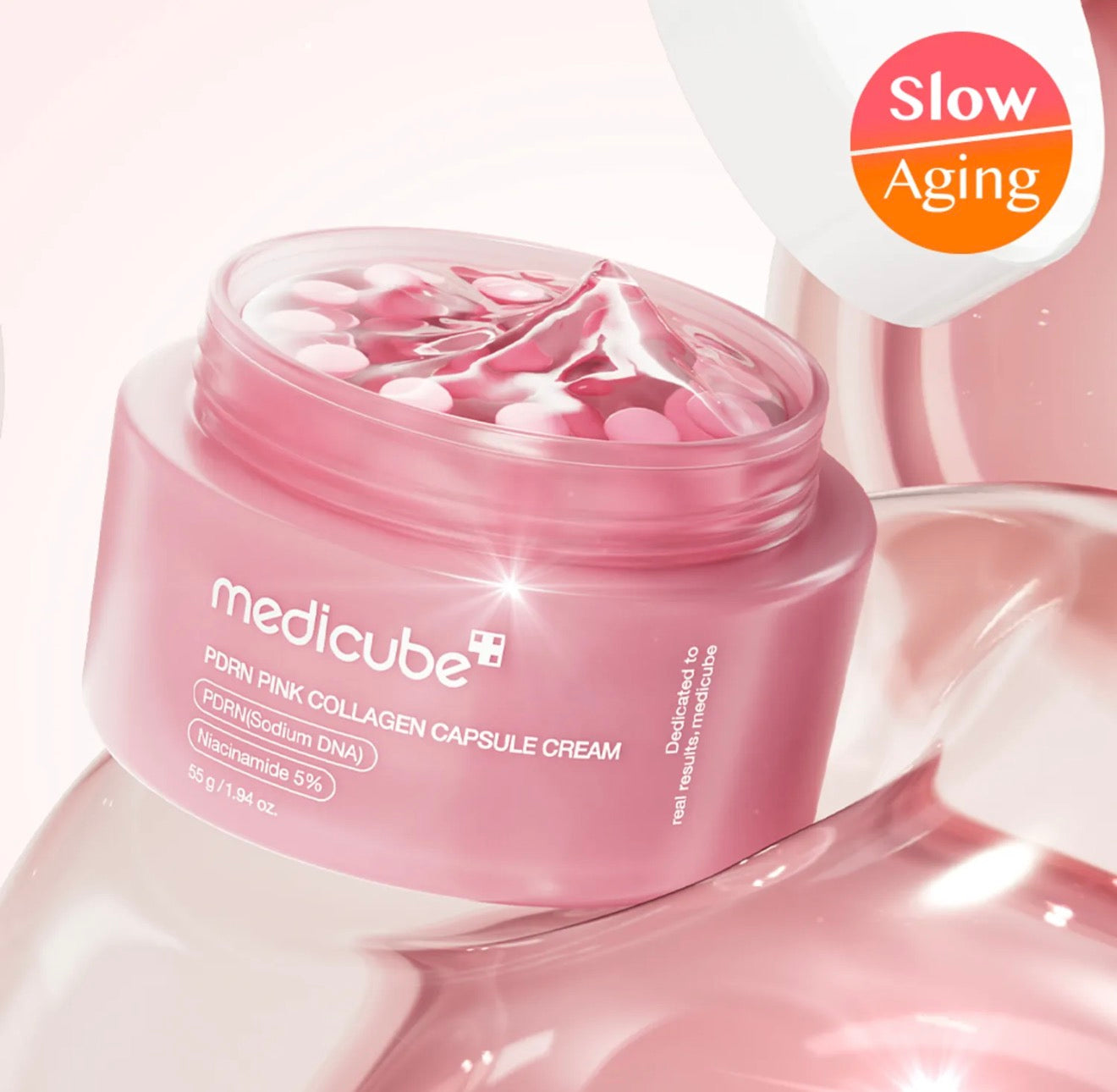 Crème en capsules de collagène rose Medicube PDRN 55 g