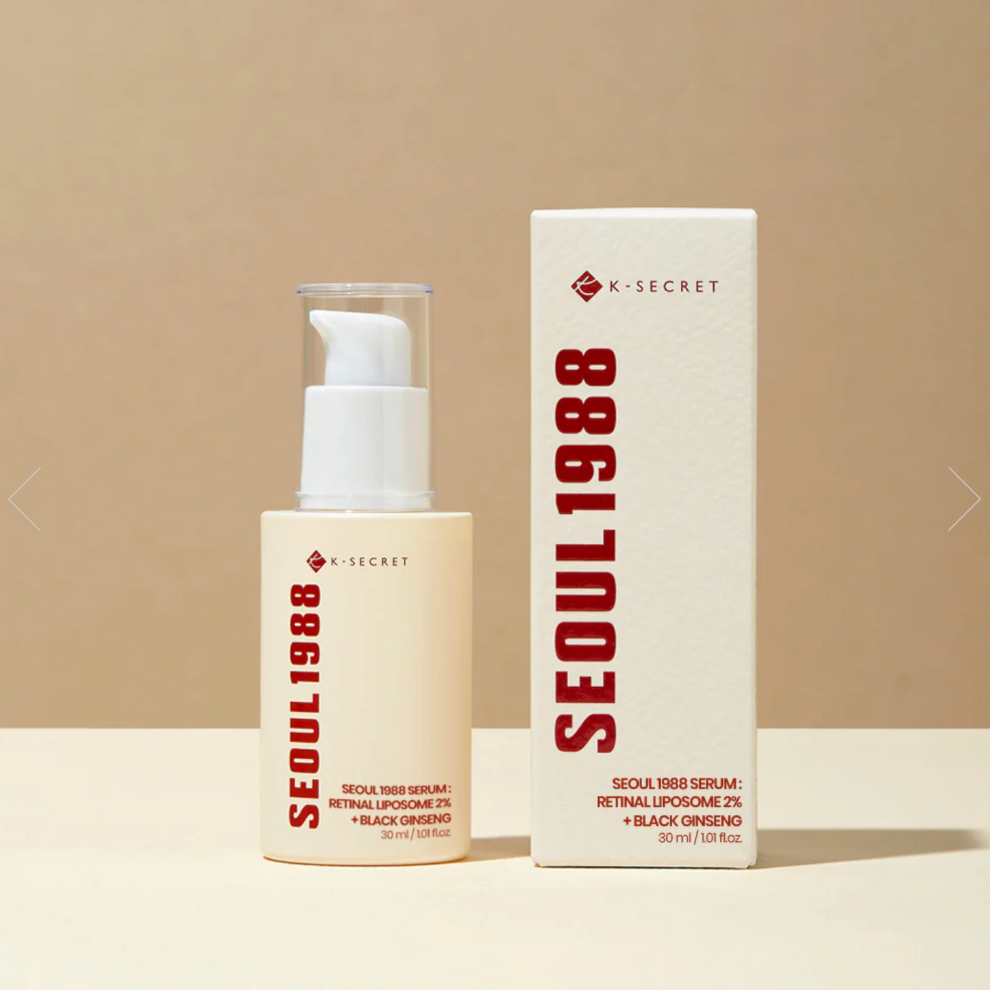 K-SECRET SEOUL 1988 Serum: Retinal Liposome 2% + Black Ginseng