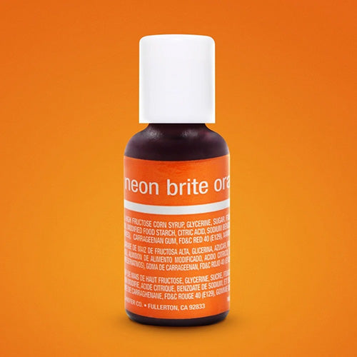 Chefmaster Liqua-Gel Colorant Néon Orange Vif 20 ml
