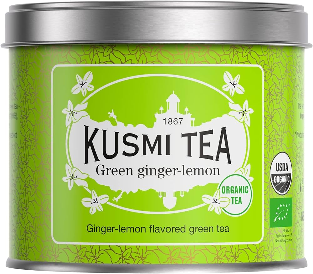 KUSMI TEA - Thé vert bio gingembre citron 100g