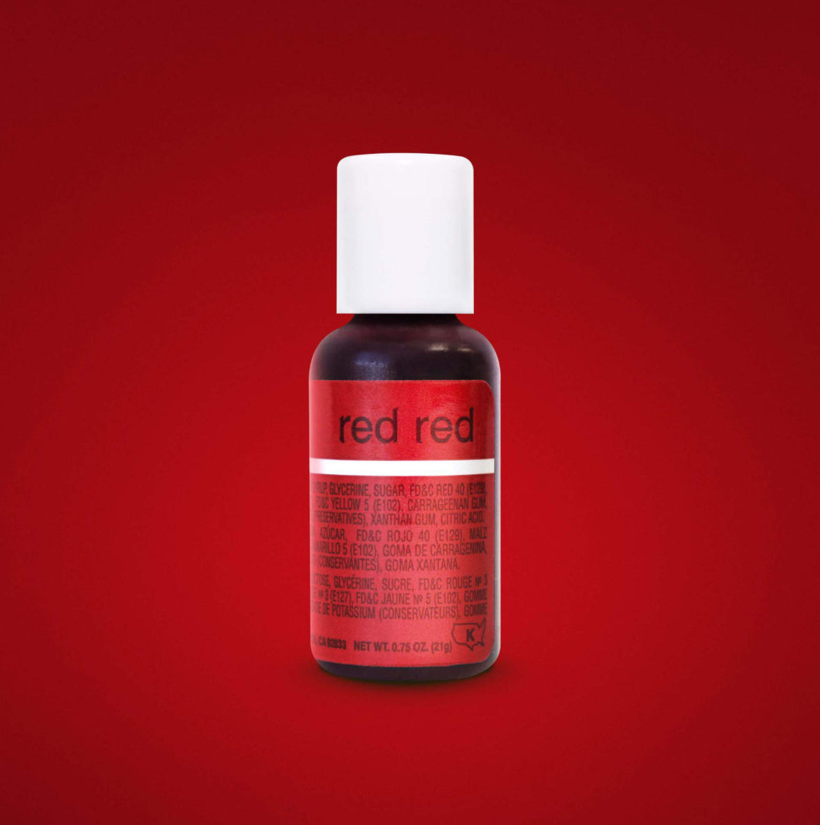 Chefmaster Liqua-Gel Color Red Red 20ml