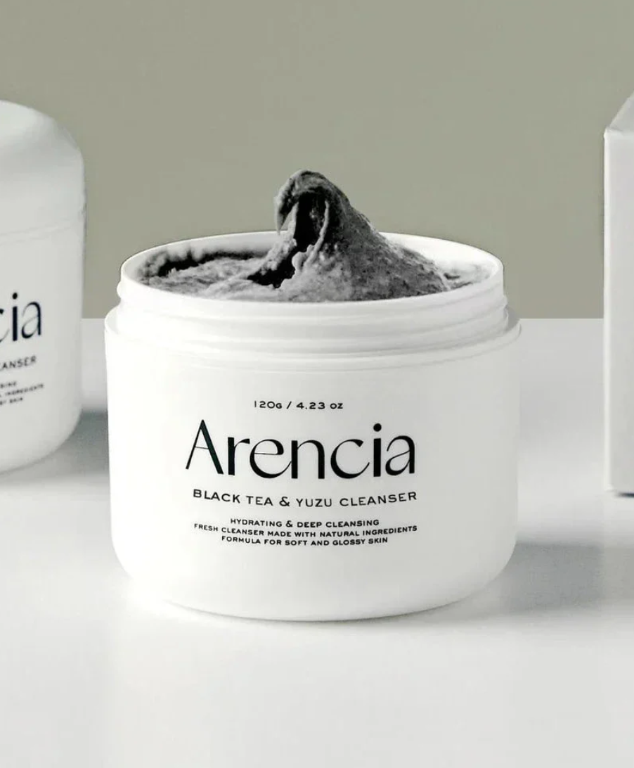 Arencia Black Tea & Yuzu Rice Mochi Cleanser 120g