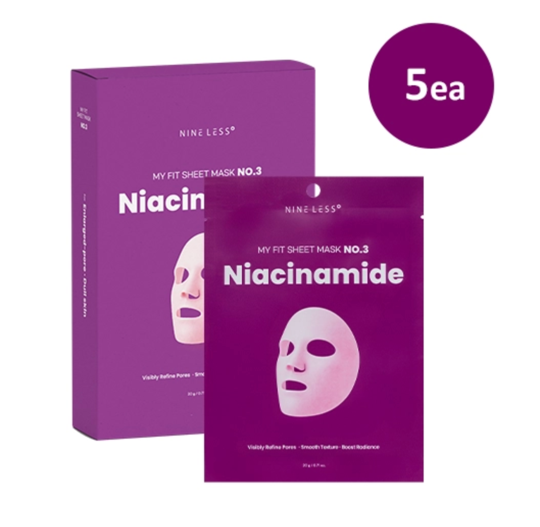 NINELESS My Fit Sheet Mask No.3 Niacinamide (5ea)
