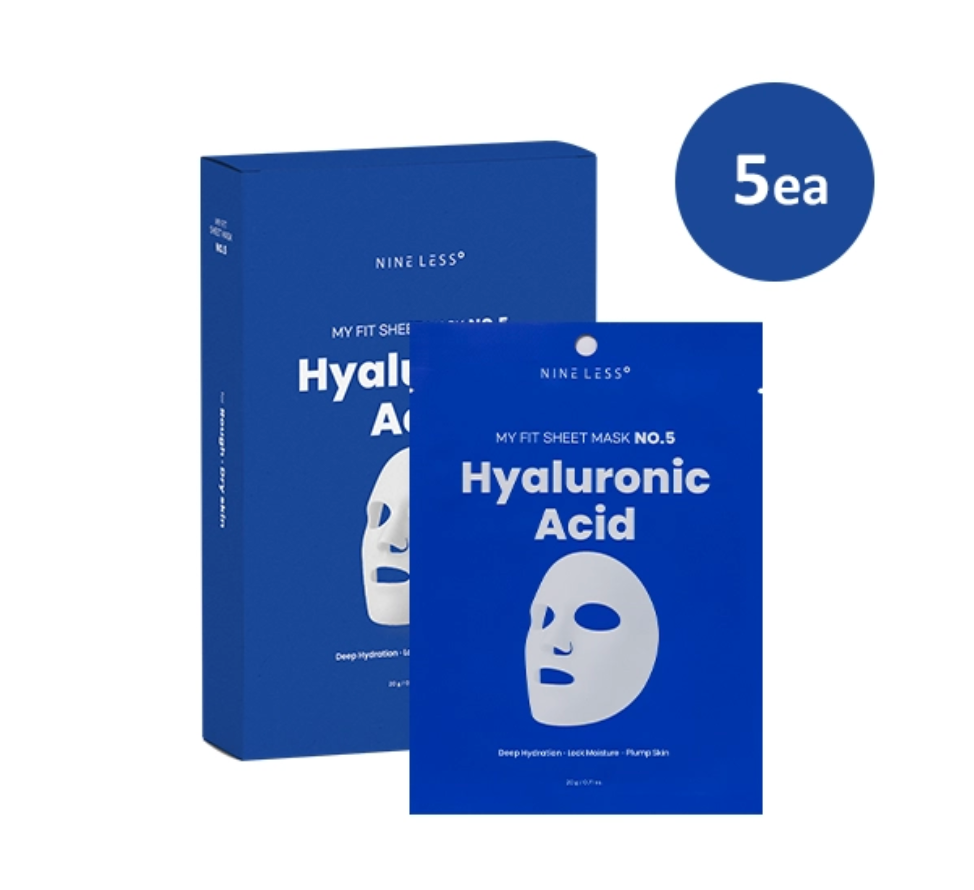 NINELESS My Fit Sheet Mask No.5 Hyaluronic Acid (5ea)