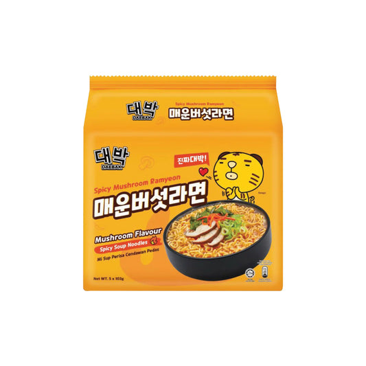 Daebak Korean Flavour Spicy Mushroom Ramyeon